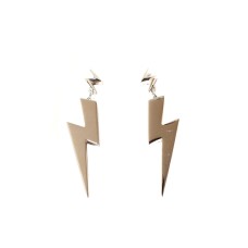 JUST CAVALLI SILVER LIGHTENING EARRINGS